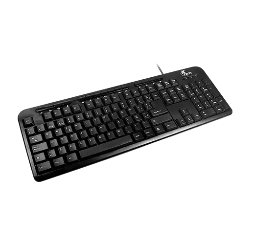 TECLADO XTECH XTK 130 WINDOWS MM KEYBOARD USB SPANISH BLACK