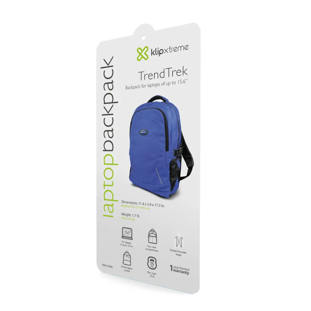 MOCHILA AN121KLX70 KX BKPK LAPTOP KNB 436BL 15.6 BLUE KNB-436BL