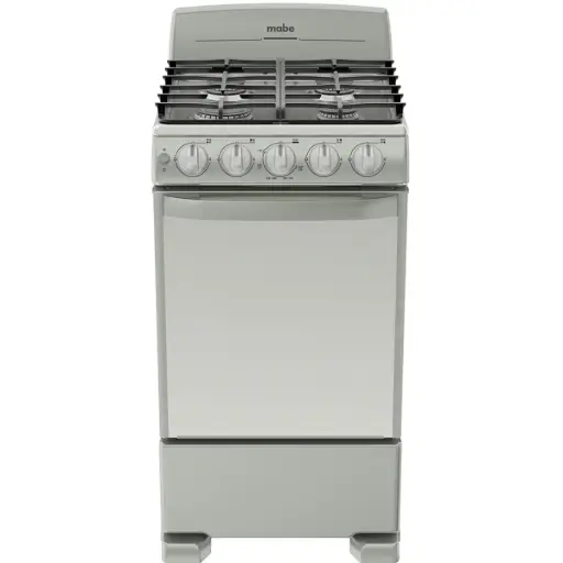 [052013] ESTUFA MABE 20 PULGADAS SILVER 4 HORNILLAS EM5043BFISO 252001476