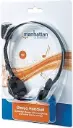 AUDIFONO DIADEMA AJUSTABLE MICROFONO MANHATTAN 164429 C/CONTROL VOL AUDIF-MH-64429