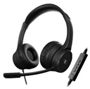 AUDIFONO KLIP XTREME KCH 510 USB CON MICROFONO COLOR NEGRO AUD-KLX-KXH510