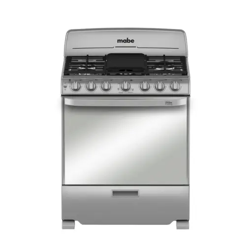 [052016] ESTUFA MABE 30 PULGADAS ACERO INOXIDABLE PARRILLAS DE HIERRO FUNDIDO EM7659BFIX 757638400251