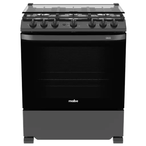 [052018] ESTUFA MABE 30 PULGADAS NEGRA 6 HORNILLAS EMH7602JBS0 757638400756