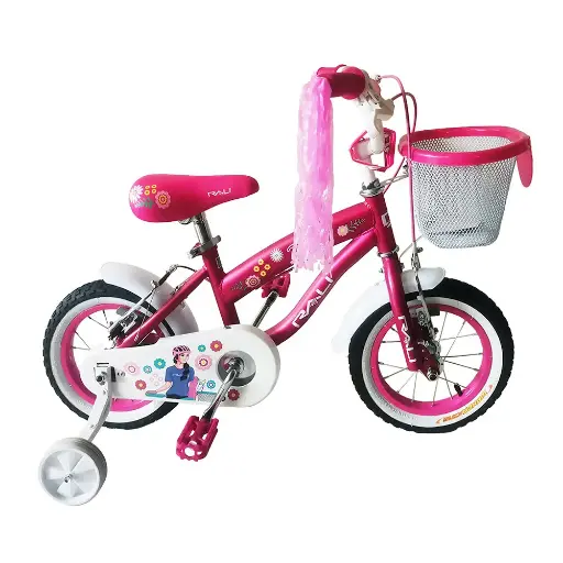 BICICLETA 12 RALI POLLY BEBE C/CANASTAS ROSADO 050056