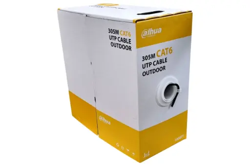 CABLE POR METRO UTP CAT6 100% COBRE  PARA EXTERIOR DAHUA 305MTS DH-PFM920-6UN-MTS