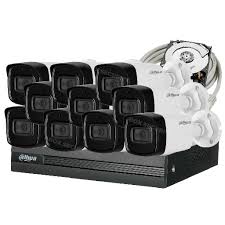 [C5X-10MET] COMBO 10 CÁMARAS 5MPX,  20M IR METALICAS C/ MICROFONO 1T