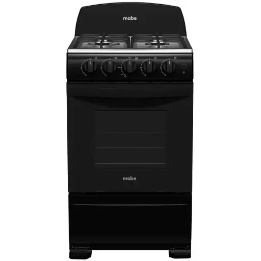 [052012] ESTUFA MABE 20 PULGADAS NEGRO 4 HORNILLAS EMA5105SN1 100080