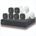COMBO 6 CÁMARAS 5MPX,  20M IR C/ MICROFONO 1T C5X-6A