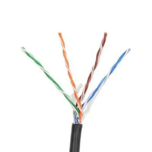 METRO DE CABLE EXTERIOR CAT5E (100% COBRE), NEGRO DAHUA DH-PFM920-5EU-MTS