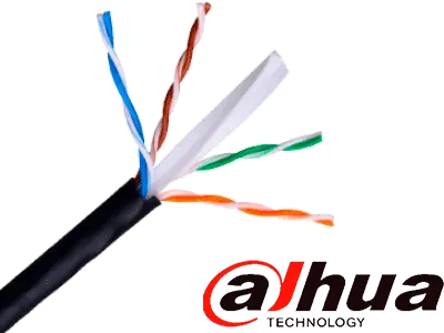 [DH-PFM920-6U] METRO DE CABLE EXTERIOR CAT6 (100% COBRE), C/NEGRO *DAHUA*