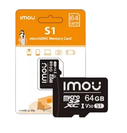 MICRO SD TARJETA DE 64GB (CLASE10), IMOU ST2-64-S1
