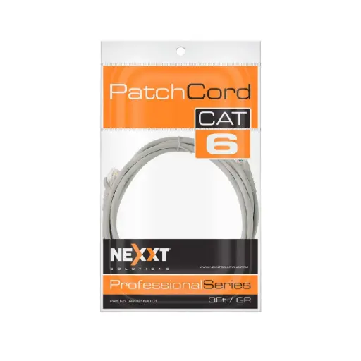 [010045] NEXXT PATCH CORD CAT6 3FT. GR AB361NXT01