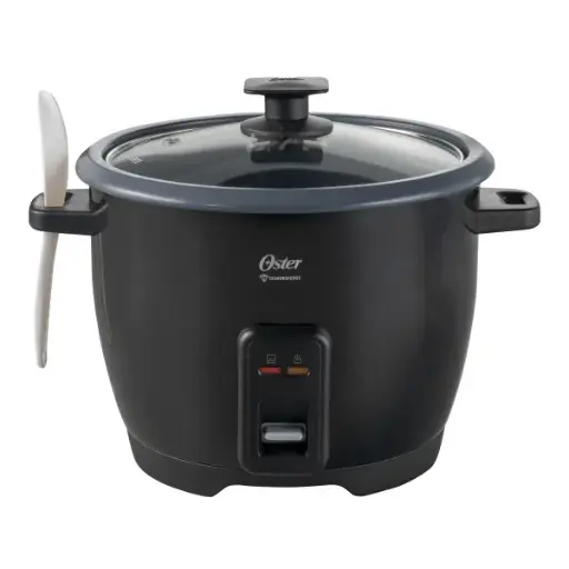 OLLA ARROCERA MULTIUSOS NEGRO RECUBRIMIENTO ANTIADHERENTE BIOCERAMIC TAPA VIDRIO 1.8L CKSTRC1700B 013