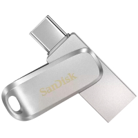 MEMORIA USB SANDISK ULTRA DRIVE LUXE 256GB USB C USB 3.1 GEN 1 COLOR PLATEADO COMPATIBLE CON IOS 10.0.2 , ANDROID 11 , MACOS V.10.9 , WINDOWS 10  FLAUD-SN-UDL25P