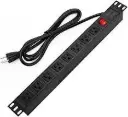 PDU PARA GABINETES SPRYWIRE DE 10 PUERTOS CON PROTECTOR DE SOBRECARGAS SW-PD10
