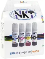 [032037] PACK REFILL DE TINTA MARCA NKT PARA EPSON SERIE 544 KIT 4 COLORES REFIL-NKTEP544K