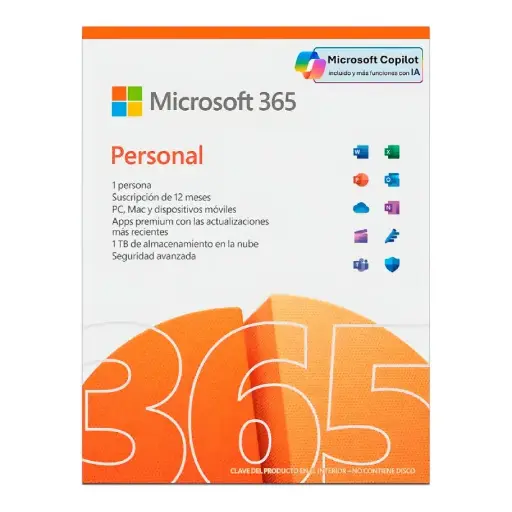 [064004] MICROSOFT OFFICE 365 PERSONAL 1 AÑO PC/MAC FORMATO ESD 1 DISPOSITIVO OF365-HPREM-ESD