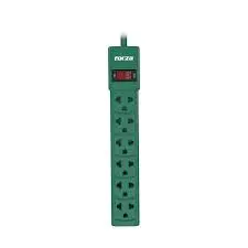 FORZA PS001G POWER STRIP 110/220V 6 UNIV NEMA BREAKER GREEN PS-001G