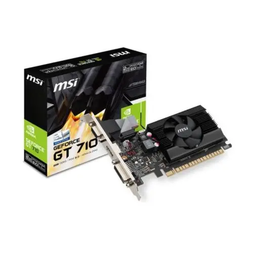 [063017] TARJETA GRAFICA LP MSI T/VIDEO GT 710 2GD3 2GB DVDI DOBLE LOW PROFILE GT 710 2GD3