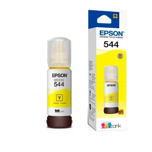 [032012] BOTELLA DE TINTA EPSON YELLOW T544420 Tinta original Epson para impresiones de alta calidad, compatible con L1110, L3110, L3150 y L5190.