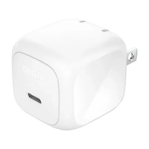 [011012] CARGADOR CUBO BELKIN DUAL USB C GAN WALL CHARGER WITH PPS 45W WCH011dqWH