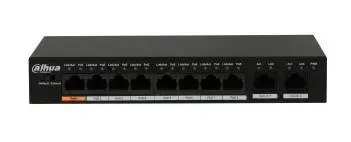 SWITCH POE FAST ETHERNET, 8 PUERTOS DH-PFS3010-8ET-96