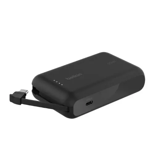 POWER BANK BELKIN 10K WITH 20W PD INTEGRATED USB C CABLE BPB021FQBK