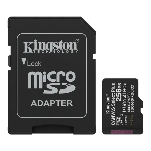 [SDCS3/256GB] MICRO SD KINGSTON 265GB MICROSDXC CANVAS SELECT PLUS GEN3 150MB/S A1