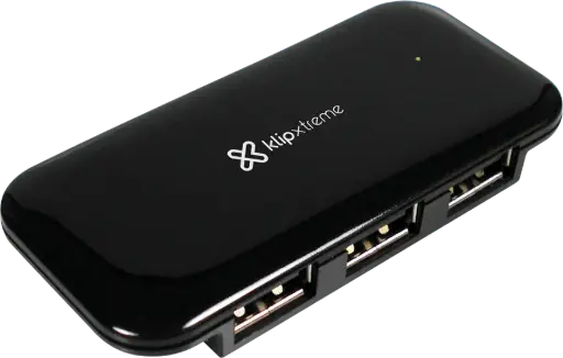 [10010] HUB USB KLIP XTREME KUH 190B 4 HI SPEED PUERTOS USB 2.0 NEGRO KUH-190B
