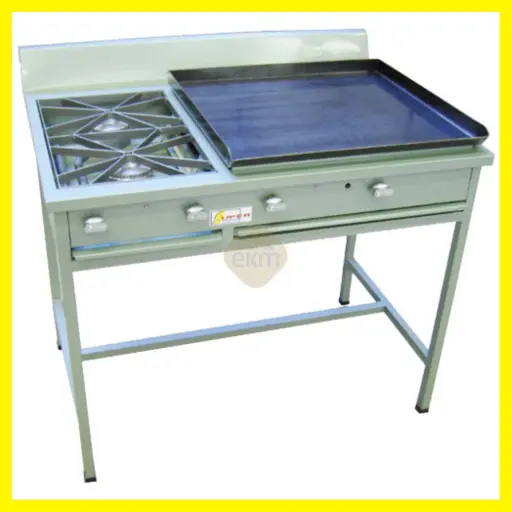 [052010] ESTUFA INDUSTRIAL PLANCHA MULTIUSOS 2 HORNILLAS SUPER COCINA G224 090002