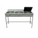ESTUFA INDUSTRIAL 3 HORNILLAS Y 2 QUEMADORES SUPER COCINA L315A 090008