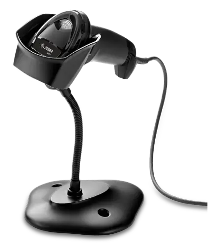 [DS2208-SR7U2100SGW] LECTOR DE CODIGOS ZEBRA DS2208SR BLACK 2D USB CABLE KIT W/STAND ALAMBRICO