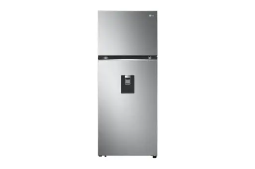 [051008] REFRIGERADOR LG 14.5 PIES TOP FREEZER INVERTER  GRIS 2 PUERTAS CON DISPENSADOR DE AGUA VT38WPP