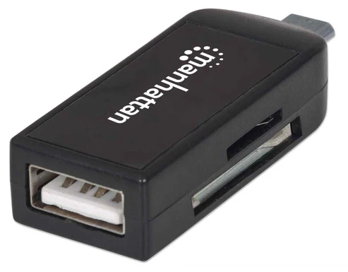 [0111114] ADAPTADOR OTG MANHATTAN 406222 MICRO USB A USB CON LECTOR DE MEMORIA ADAP-MH-OTG6222