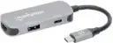 ADAPTADOR MANHATTAN 130707 USB C A HDMI 3 EN 1 Y USB A ADAP-MH-UCHV707