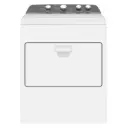 SECADORA WHIRLPOOL ELECTRICA DE 23KG BLANCO PERILLAS TAPA METALICA CARGA FRONTAL MOD. 7MWED2140JB